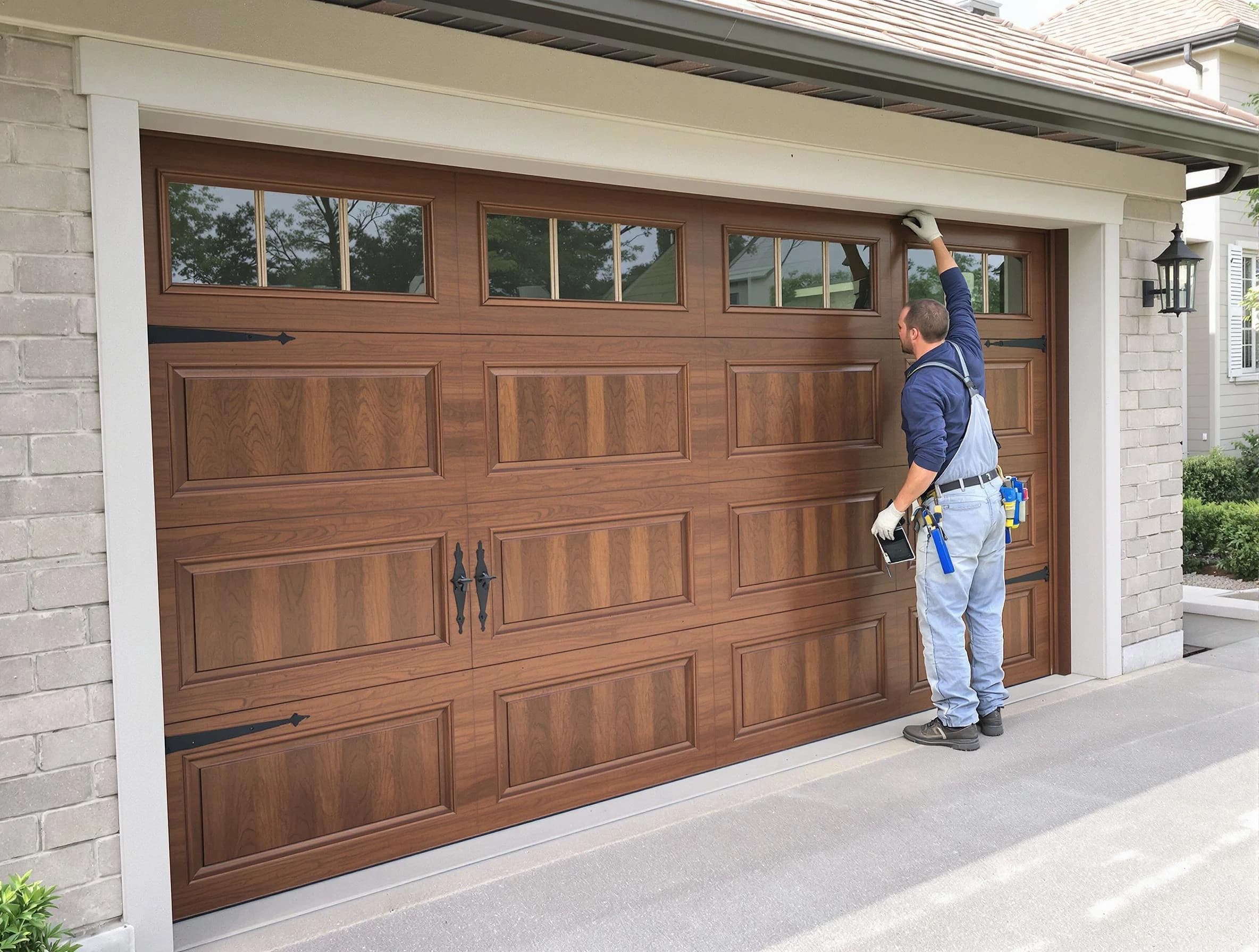Custom garage door showcase by Evans Garage Door Repair in Evans