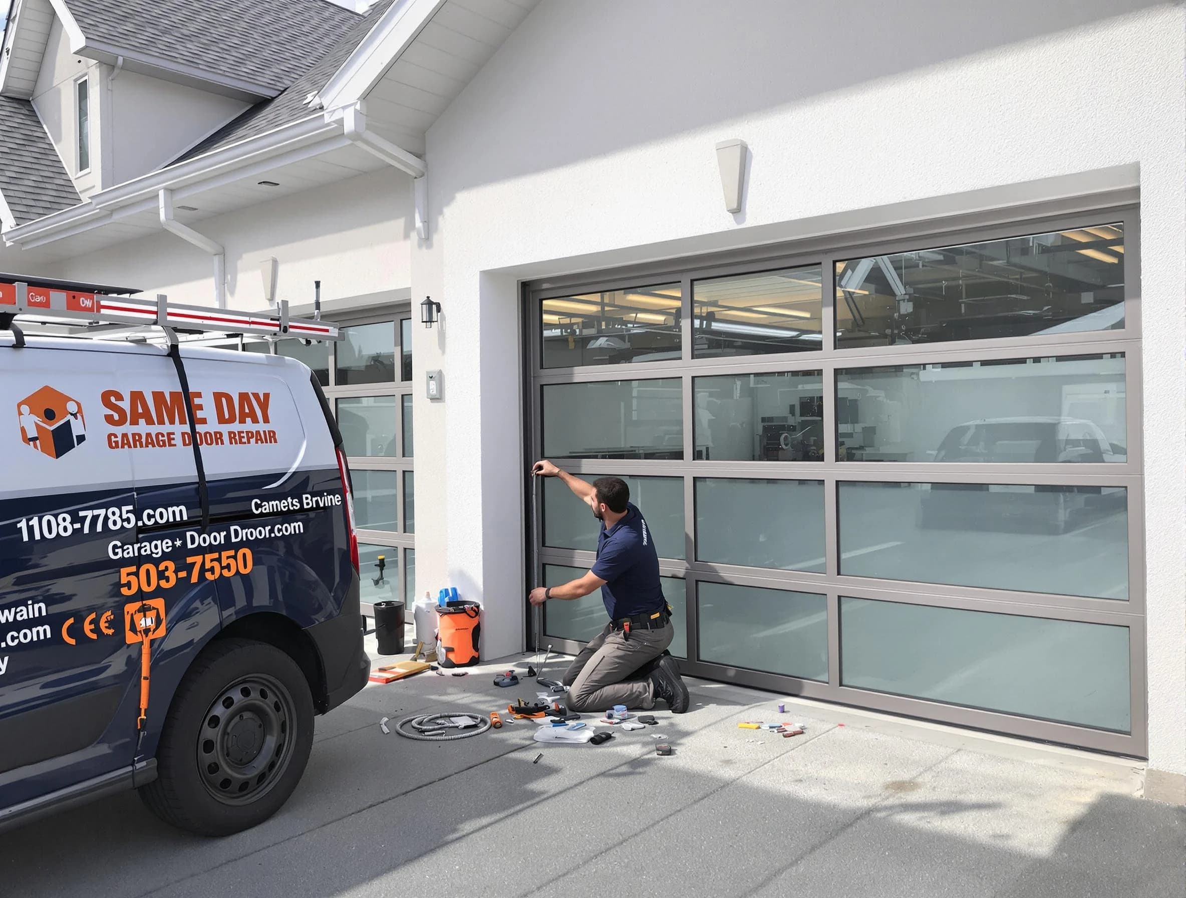 Same-day garage door repair service by Evans Garage Door Repair in Evans