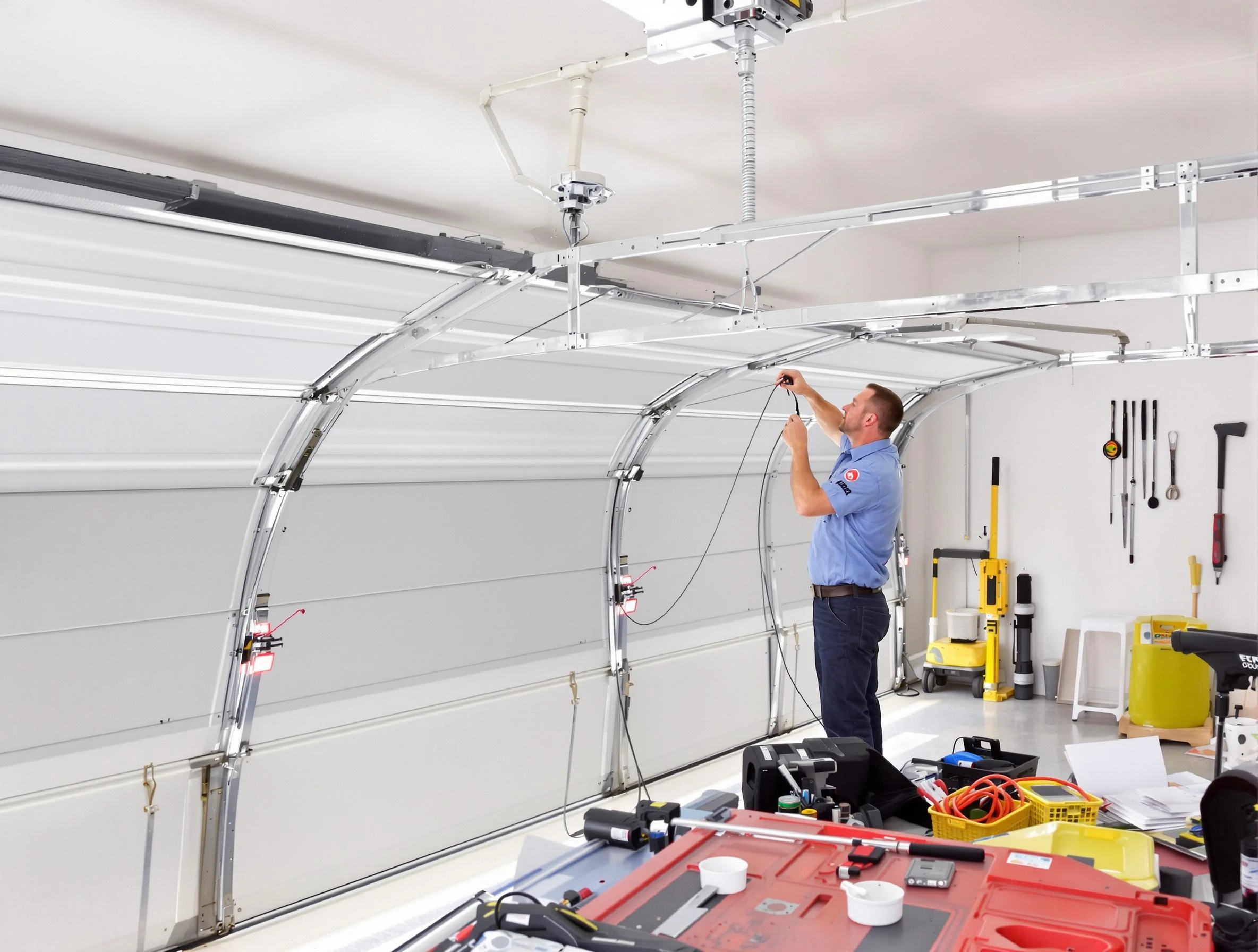 Garage door cable repair service by Evans Garage Door Repair in Evans