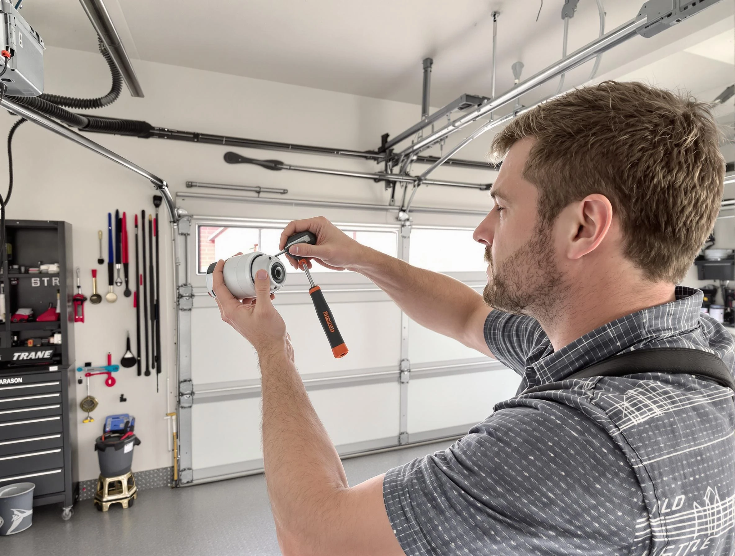 Garage door opener repair service by Evans Garage Door Repair in Evans