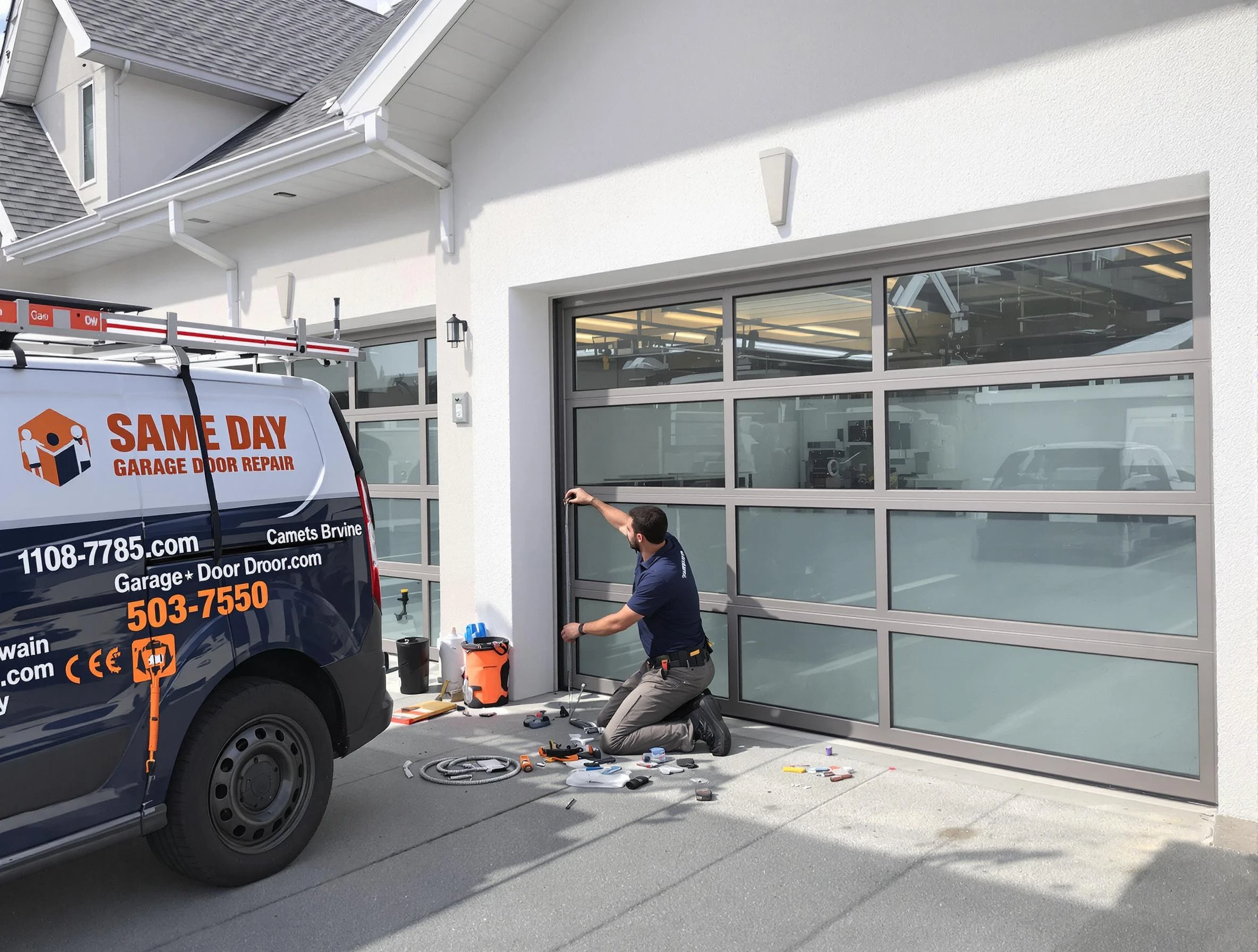 Same-day garage door repair service by Evans Garage Door Repair in Evans